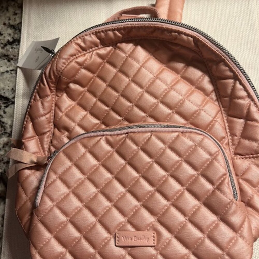 Vera Bradley Mini Back Pack, Rose Quartz